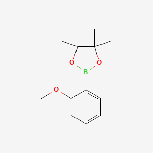2-(2-Methoxyphenyl)-4,4,5,5-tetramethyl-1,3,2-dioxaborolane chemical structure (CAS 190788-60-4)