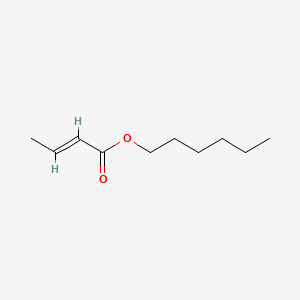 Hexyl but-2-enoate chemical structure (CAS 19089-92-0)