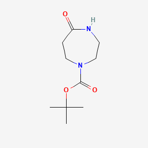 tert-Butyl 5-oxo-1,4-diazepane-1-carboxylate chemical structure (CAS 190900-21-1)