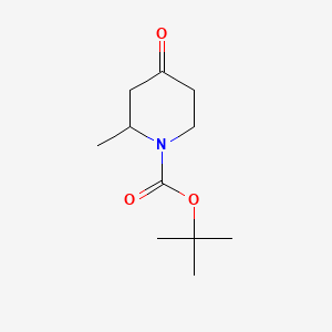 tert-Butyl 2-methyl-4-oxopiperidine-1-carboxylate chemical structure (CAS 190906-92-4)