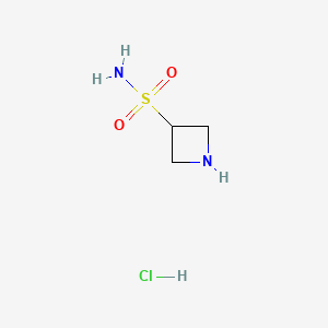 Azetidine-3-sulfonamide hydrochloride chemical structure (CAS 1909318-76-8)