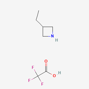 3-Ethylazetidine 2,2,2-trifluoroacetate chemical structure (CAS 1909337-74-1)