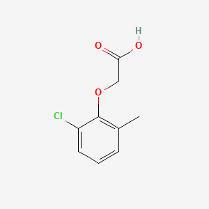 2-(2-Chloro-6-methylphenoxy)acetic acid chemical structure (CAS 19094-75-8)
