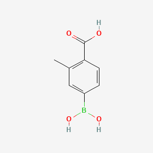 4-Borono-2-methylbenzoic acid chemical structure (CAS 191089-06-2)