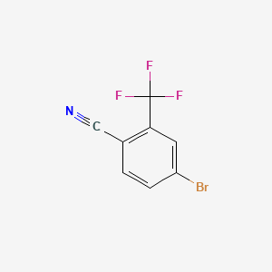 4-Bromo-2-(trifluoromethyl)benzonitrile chemical structure (CAS 191165-13-6)