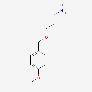 3-((4-Methoxybenzyl)oxy)propan-1-amine chemical structure (CAS 191165-22-7)