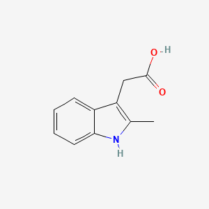 2-Methylindole-3-acetic acid chemical structure (CAS 1912-43-2)