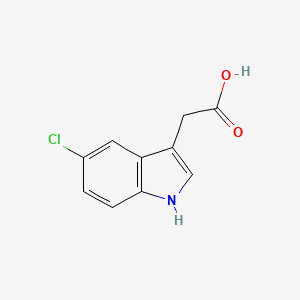 2-(5-Chloro-1H-indol-3-yl)acetic acid chemical structure (CAS 1912-45-4)