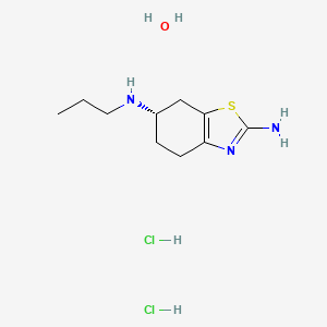 (S)-N6-Propyl-4,5,6,7-tetrahydrobenzo[d]thiazole-2,6-diamine dihydrochloride hydrate chemical structure (CAS 191217-81-9)