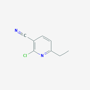 2-Chloro-6-ethylnicotinonitrile chemical structure (CAS 191220-22-1)