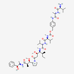 Val-Ala-PAB-MMAE chemical structure (CAS 1912408-92-4)