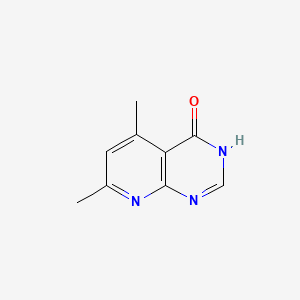 5,7-Dimethylpyrido[2,3-d]pyrimidin-4(3H)-one chemical structure (CAS 1913-72-0)