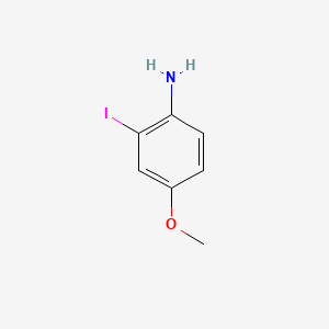 2-Iodo-4-methoxyaniline chemical structure (CAS 191348-14-8)