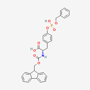 Fmoc-Tyr(HPO3Bzl)-OH chemical structure (CAS 191348-16-0)