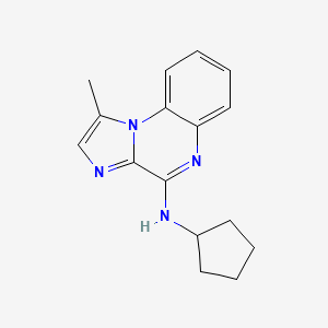N-Cyclopentyl-1-methylimidazo[1,2-a]quinoxalin-4-amine chemical structure (CAS 191349-26-5)