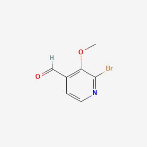 2-Bromo-3-methoxyisonicotinaldehyde chemical structure (CAS 191418-78-7)