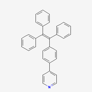 4-(4-(1,2,2-Triphenylvinyl)phenyl)pyridine chemical structure (CAS 1915012-73-5)