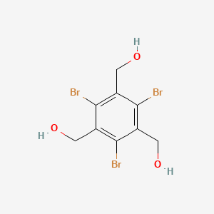 (2,4,6-tribromobenzene-1,3,5-triyl)trimethanol chemical structure (CAS 191529-08-5)