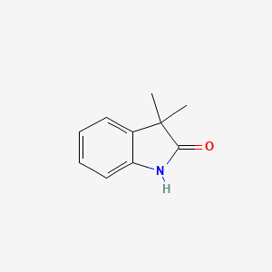 3,3-Dimethylindolin-2-one chemical structure (CAS 19155-24-9)