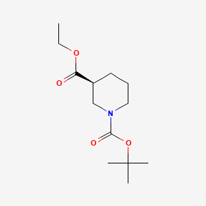 Ethyl (S)-N-Boc-piperidine-3-carboxylate chemical structure (CAS 191599-51-6)