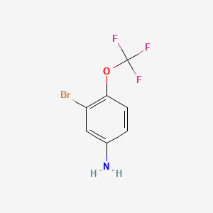 3-Bromo-4-(trifluoromethoxy)aniline chemical structure (CAS 191602-54-7)