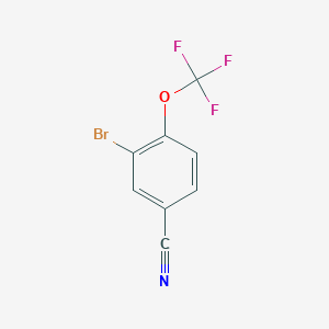 3-Bromo-4-(trifluoromethoxy)benzonitrile chemical structure (CAS 191602-89-8)