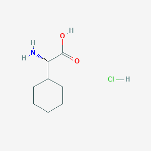 (S)-2-Amino-2-cyclohexylacetic acid hydrochloride chemical structure (CAS 191611-20-8)