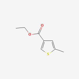 Ethyl 5-methylthiophene-3-carboxylate chemical structure (CAS 19163-50-9)