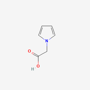 2-(1H-Pyrrol-1-yl)acetic acid chemical structure (CAS 19167-98-7)