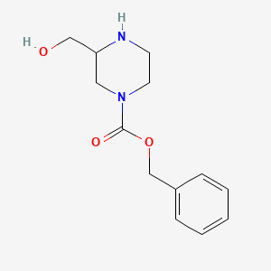 4-N-Cbz-(2-Hydroxymethyl)piperazine chemical structure (CAS 191739-40-9)