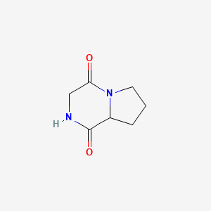 Hexahydropyrrolo[1,2-a]pyrazine-1,4-dione chemical structure (CAS 19179-12-5)
