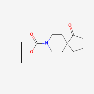 tert-Butyl 1-oxo-8-azaspiro[4.5]decane-8-carboxylate chemical structure (CAS 191805-29-5)