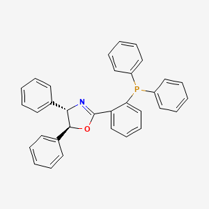 (4S,5S)-2-(2-(Diphenylphosphanyl)phenyl)-4,5-diphenyl-4,5-dihydrooxazole chemical structure (CAS 1918125-85-5)
