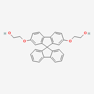 2,2'-(9,9'-Spirobi[fluorene]-2,7-diylbis(oxy))bis(ethan-1-ol) chemical structure (CAS 1918193-22-2)