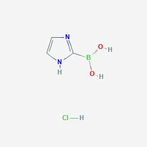 (1H-Imidazol-2-yl)boronic acid hydrochloride chemical structure (CAS 1919022-57-3)