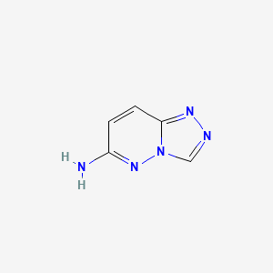 [1,2,4]Triazolo[4,3-b]pyridazin-6-amine chemical structure (CAS 19195-46-1)