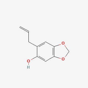 6-Allylbenzo[d][1,3]dioxol-5-ol chemical structure (CAS 19202-23-4)