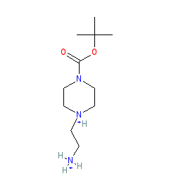 tert-Butyl 4-(2-aminoethyl)piperazine-1-carboxylate chemical structure (CAS 192130-34-0)