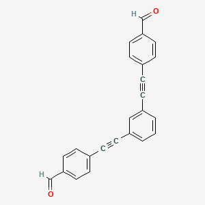 4,4'-(1,3-Phenylenebis(ethyne-2,1-diyl))dibenzaldehyde chemical structure (CAS 192188-61-7)