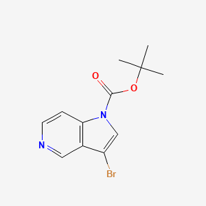 tert-Butyl 3-bromo-1H-pyrrolo[3,2-c]pyridine-1-carboxylate chemical structure (CAS 192189-16-5)