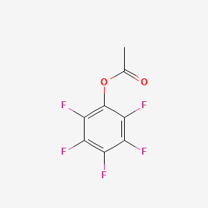 Perfluorophenyl acetate chemical structure (CAS 19220-93-0)