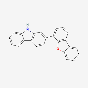 2-(Dibenzo[b,d]furan-4-yl)-9H-carbazole chemical structure (CAS 1922121-95-6)