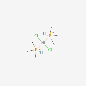 Dichlorobis(trimethylphosphine)nickel(II) chemical structure (CAS 19232-05-4)