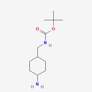 tert-Butyl ((trans-4-aminocyclohexyl)methyl)carbamate chemical structure (CAS 192323-07-2)