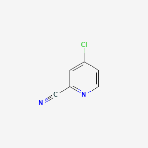 4-Chloropyridine-2-carbonitrile chemical structure (CAS 19235-89-3)