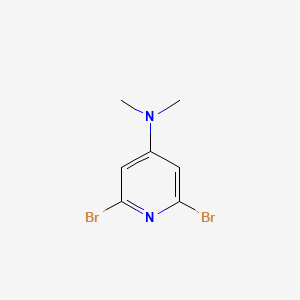 2,6-Dibromo-N,N-dimethylpyridin-4-amine chemical structure (CAS 192447-58-8)