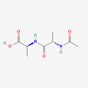 Acetyl-L-alanyl-L-alanine chemical structure (CAS 19245-87-5)