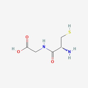 (R)-2-(2-Amino-3-mercaptopropanamido)acetic acid chemical structure (CAS 19246-18-5)