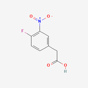 2-(4-Fluoro-3-nitrophenyl)acetic acid chemical structure (CAS 192508-36-4)