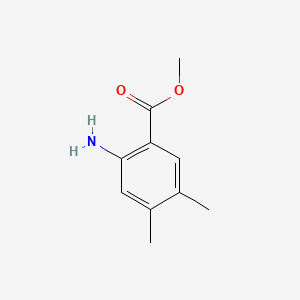 Methyl 2-amino-4,5-dimethylbenzoate chemical structure (CAS 19258-73-2)